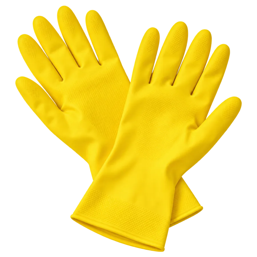 Rubber Cleaning Gloves